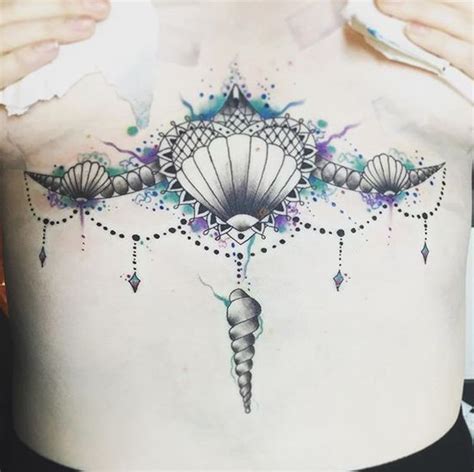 tattoos between boobs|23 sternum tattoos that prove the underboob is underrated